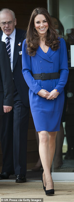 Still Duchess of Cambridge at this point wearing         Reiss to the opening of the Treehouse Hospice in        Ipswich in 2012