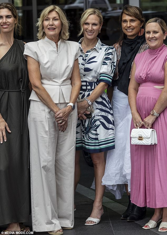 The lunch was part of the Magic Millions Carnival, of which Zara is an ambassador, and she is a regular attendee at the prestigious two-week racing spectacular