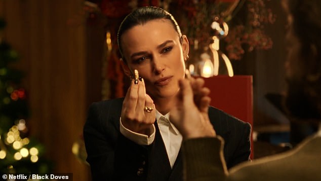 Netflix fans have raved over an award-winning gangland thriller that ¿pulls no punches¿ with perfect 100% Rotten Tomatoes score (Pictured: Keira Knightley in Black Doves)