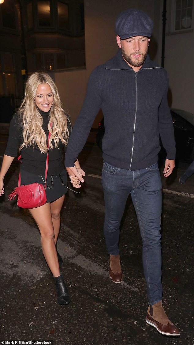 Christine has previously stated that she believes Caroline's relationship with Lewis 'ended her life' (the pair are pictured in October 2019)