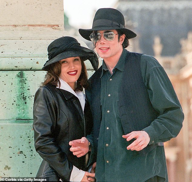 Jackson were briefly married from 1994 until their divorce was finalized two years later; seen in 1994 in France