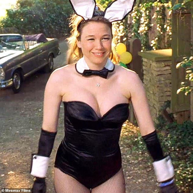 Renée famously gained 30lbs to take on the titular role in Sharon Maguire's 2001 rom-com Bridget Jones's Diary, in which the hapless character decided to wear a Playboy Bunny costume