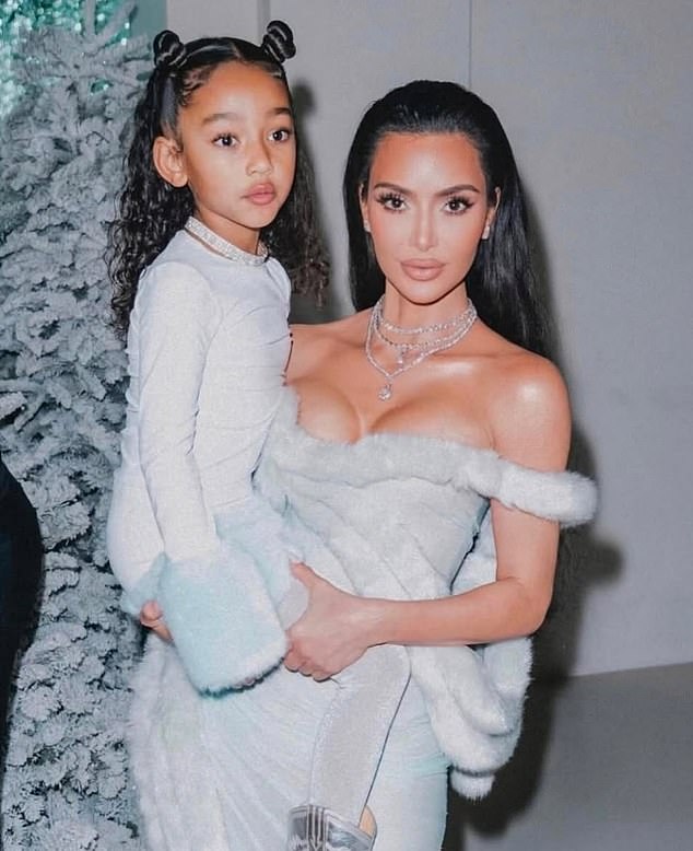 Kim Kardashian 's lookalike daughter Chicago turned age seven on Wednesday