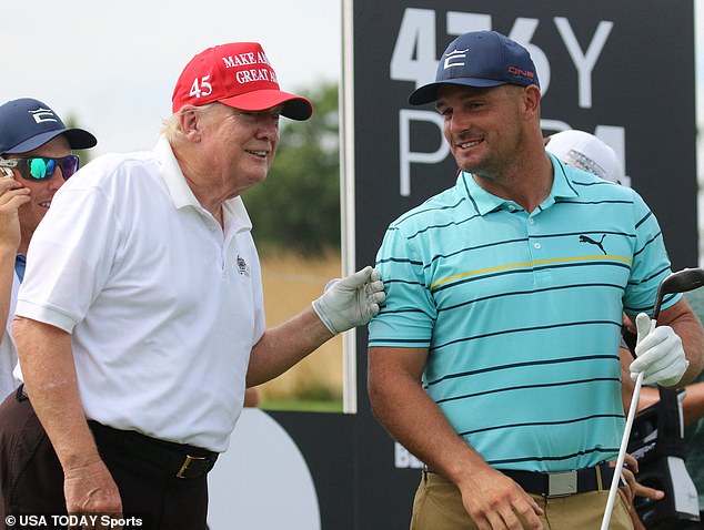 The incoming president is a keen golfer, who has brushed shoulders with Bryson DeChambeau