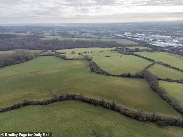 These stunning green fields between Bucklebury and Thatcham in Berkshire will be bulldozed to make way for a 2,500-home development if West Berkshire Council's plans are approved