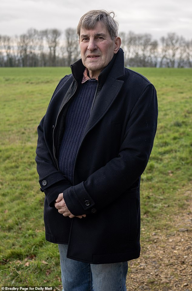 Bucklebury Parish Councillor Peter Spours, 73, (pictured) told MailOnline: 'It's an area of prime farming land and it's basically in the wrong place. There's plenty of brownfield sites in the area'