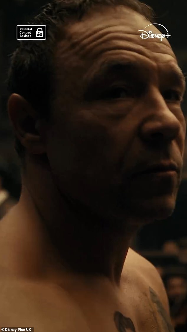 In the new trailer, a shirtless Stephen could be seen in the boxing ring looking tense before a fight