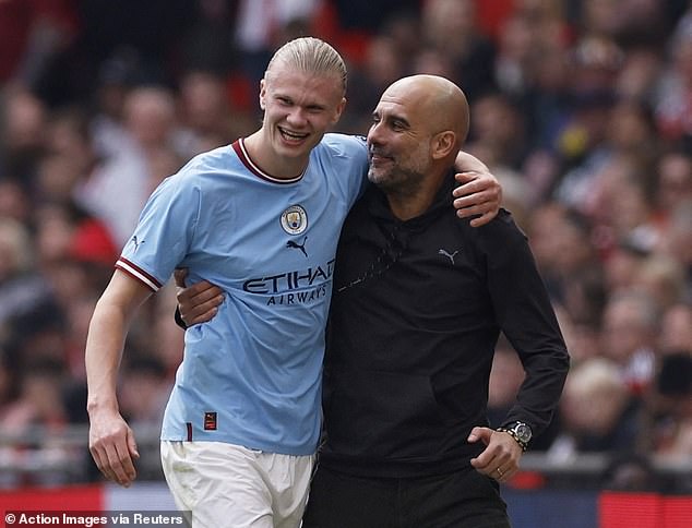 Haaland also paid tribute to the impact of City boss Pep Guardiola during his time at the club