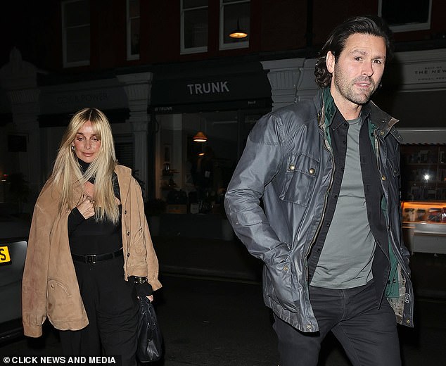 Louise Redknapp and her TV writer boyfriend Drew Michael were also pictured at the Chiltern Firehouse, where the actor and his daughter may be staying