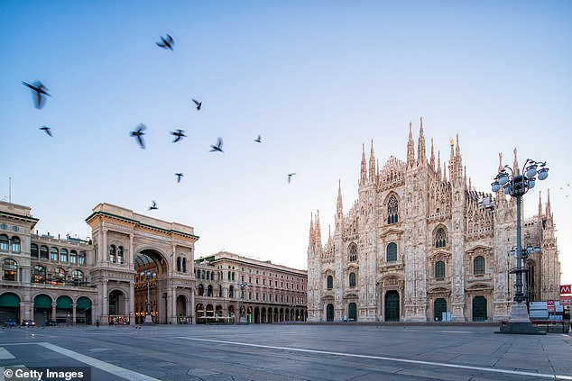 Galleria Vittorio Emanuele and Milan Cathedral square, file photo