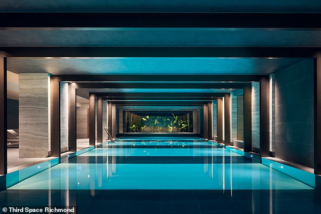 Ther gym boasts a huge pool area for members to enjoy a swim