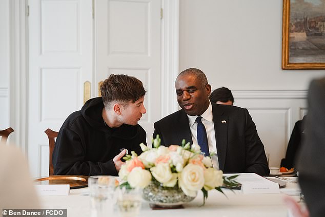 Barry added: 'The Foreign Secretary is such a wonderful man and together we both can share our stories and upbringing by coming together to do everything we can to make sure all care systems function in the interest of children around the globe and that no child is left behind'