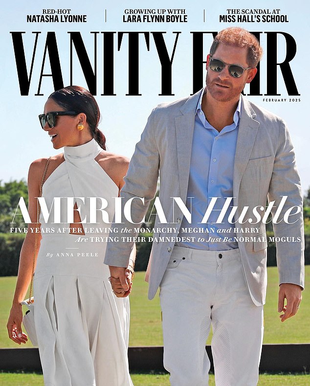 Vanity Fair (pictured) has published an article about the the five years since Megxit have panned out for the Sussexes