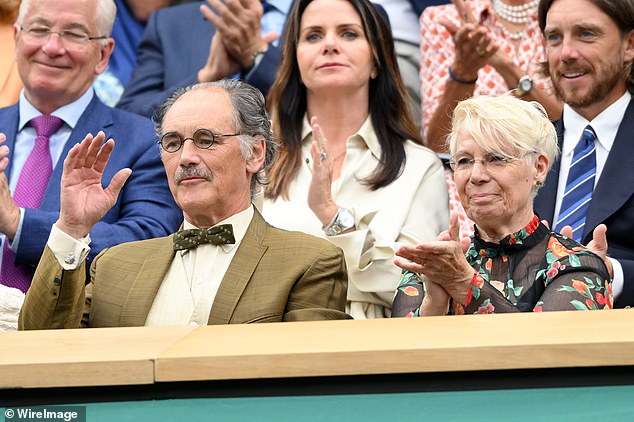 Both Rylance and Van Kampen are pictured attending day eight of the Wimbledon Tennis Championships last year