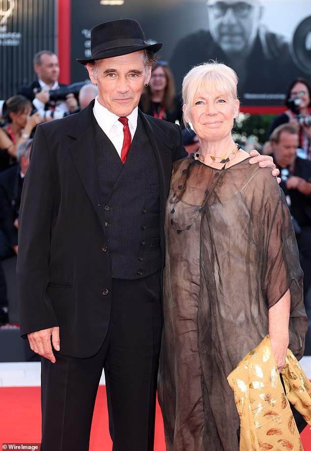 Sir Mark Rylance's wife Claire Van Kampen, right, has died aged 71 on her husband's 65th birthday