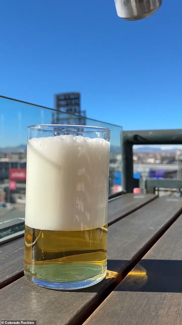 Some Rockies fans saw this pour as a 'perfect analogy' for the team's recent struggles