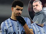 Tottenham injury crisis deepens as Dominic Solanke is ruled OUT of Everton game - and there are fears £65million man could miss more matches - in another blow for Ange Postecoglou's strugglers