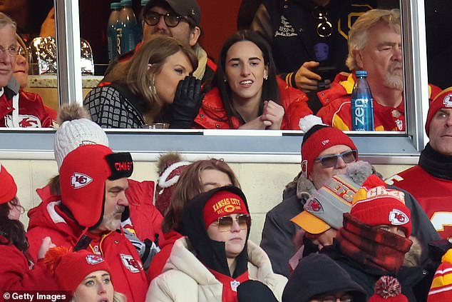 The WNBA star Clark is a huge Kansas City Chiefs fan as well as a proud Swiftie, too