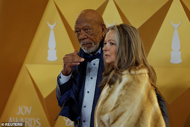 Morgan Freeman was also spotted at the event