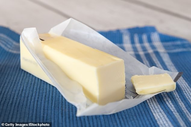 Last week Waitrose revealed that sales of block butter had risen in the past year, with it now outselling alternative spreads by more than 20 per cent. Picture: stock image of butter