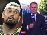 Nick Kyrgios takes aim at 'clown' Tony Jones after Channel 9 presenter enraged fans with 'disrespectful' chant about Novak Djokovic