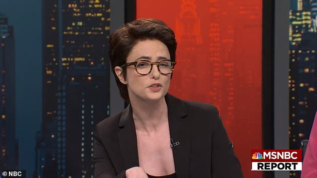 Sarah Sherman plays Rachel Maddow in a sketch about MSNBC on Saturday Night Live