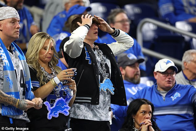 The defeat means Detroit's wait for its first ever appearance in the Super Bowl goes on