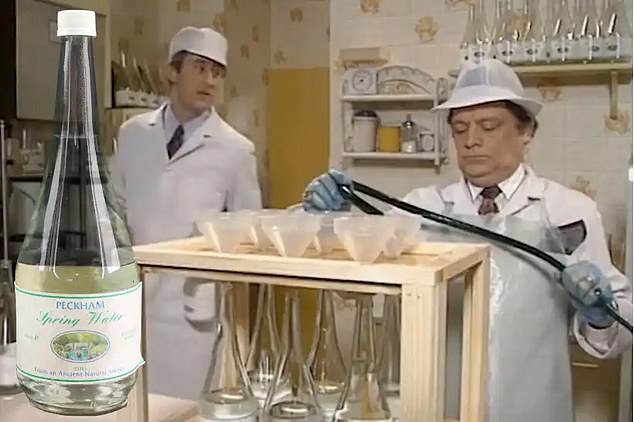 In the famous epsiode, Del 'discovers' a mysterious water source at Grandad's old allotment which is in fact tap water from a hose he had laid under some rocks