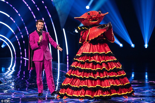 ... while over on ITV1 The Masked Singer, hosted by Joel Dommett , got 4.1million viewers