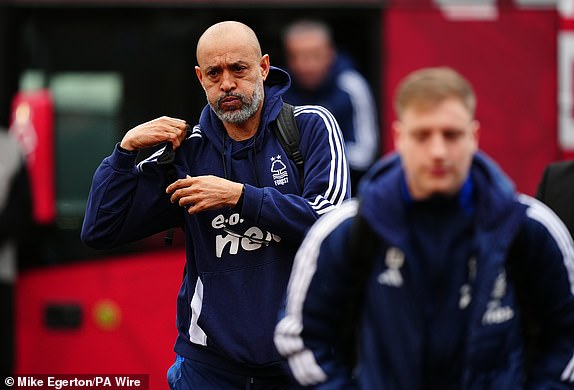 Nottingham Forest manager Nuno Espirito Santo arrives at the ground ahead of the Premier League match at the City Ground, Nottingham. Picture date: Sunday January 19, 2025. PA Photo. See PA story SOCCER Forest. Photo credit should read: Mike Egerton/PA Wire.RESTRICTIONS: EDITORIAL USE ONLY No use with unauthorised audio, video, data, fixture lists, club/league logos or "live" services. Online in-match use limited to 120 images, no video emulation. No use in betting, games or single club/league/player publications.