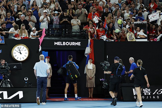 After leaving the Rod Laver Arena he arrived at his press-conference with a well-prepared statement. He told reporters that Jones' comments were 'insulting and offensive'