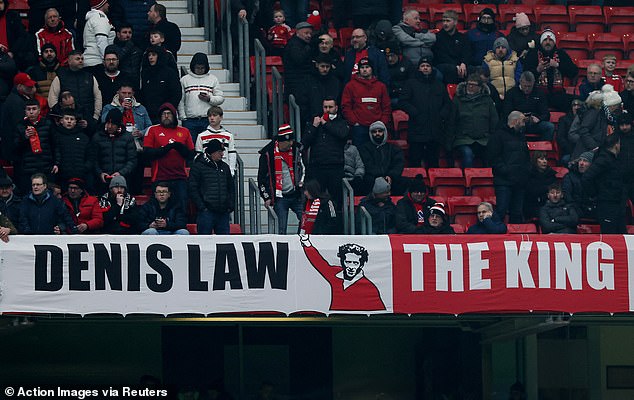 Banners hailed Law as 'the King' as fans from both sides paid their respects to him