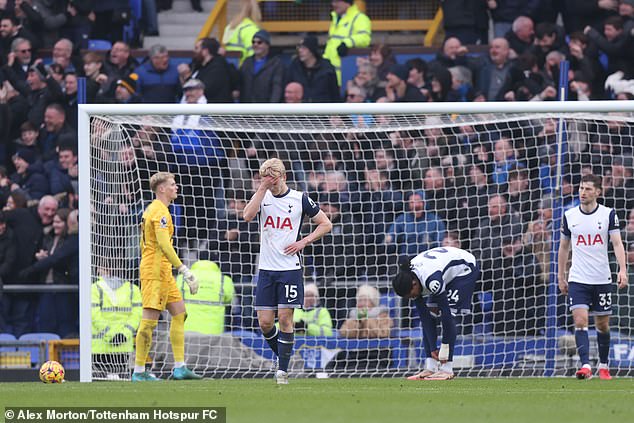 Spurs have lost four of their last five games in a dire second season for Ange Postecoglou