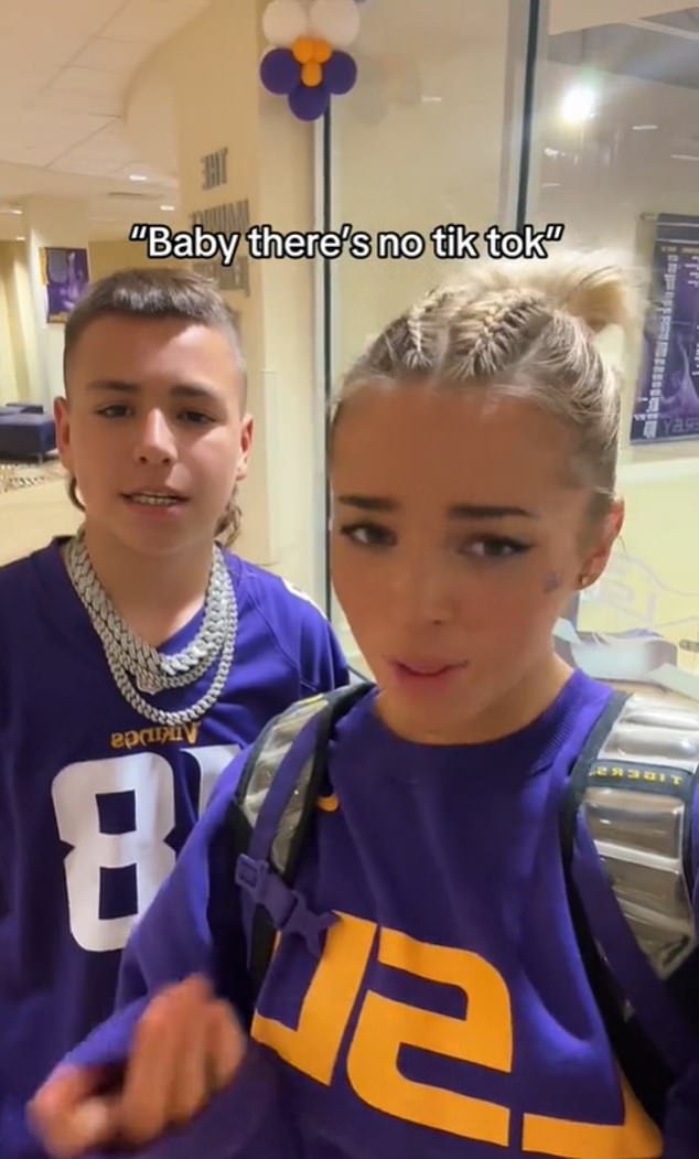 The social media sensation posted her farewell to the app with a video featuring Baby Gronk