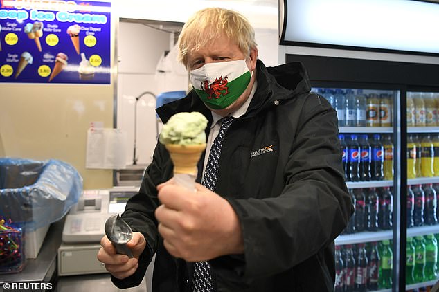 Followed a year later by then PM Boris Johnson who served ice cream