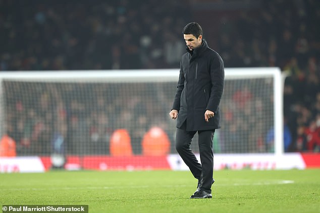 A despondent Mikel Arteta could not hide his emotion after Arsenal's draw with Aston Villa