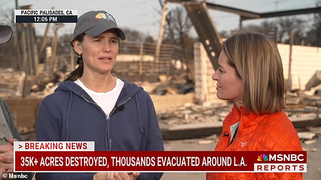 During a recent interview with MSNBC, Garner emotionally revealed that she had 'lost a friend' during the catastrophic event - which has now confirmed to have taken 27 lives