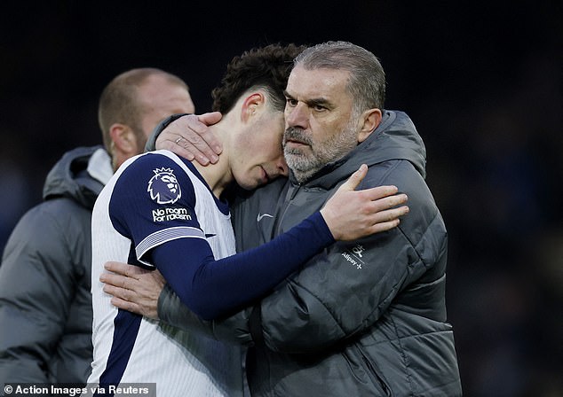 Ange Postecoglou's men have now lost 12 Premier League games this season and sit 15th