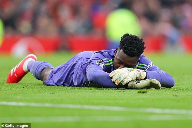 Andre Onana had an afternoon to forget and was at fault for the Seagulls' second goal of the match