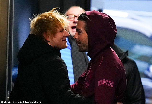 The pair appeared delighted to be reunited ahead of the game