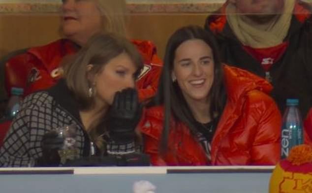 Fans went wild for Swift and Caitlin Clark as the superstar duo sat together to watch the game