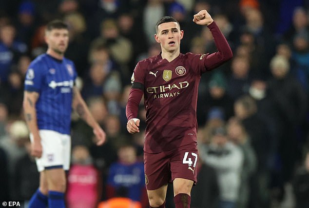 Phil Foden lauded Man City's 6-0 win at Ipswich as their 'best performance of the season'