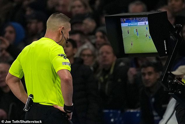 The referee rejected a red-card review for the first time in Premier League history on Tuesday