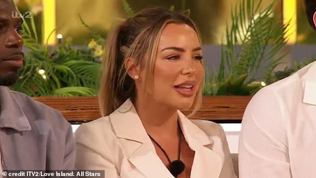 Love Island: All Stars' Elma Pazar was quick to take a swipe at Ronnie Vint's ex Harriett Blackmore during a racy game of Suck and Blow in Sunday's show