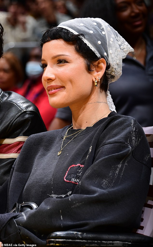 The New Jersey-born entertainer was pictured at an LA Lakers home game in November