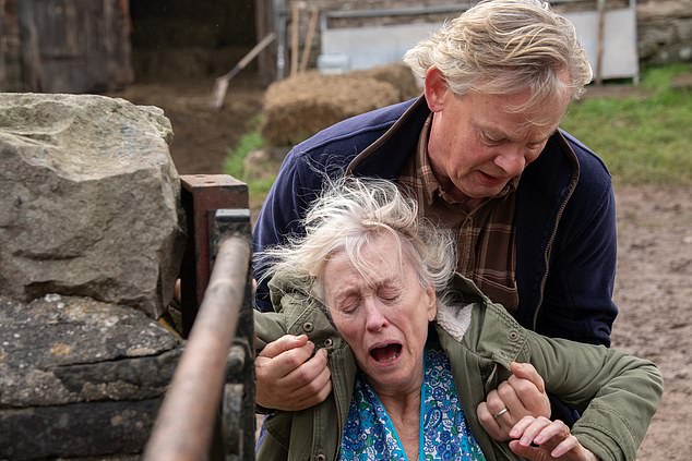 The English actor, 63, plays the role of farmer Nathan whose homestead and family life are threatened by local county lines drugs dealers