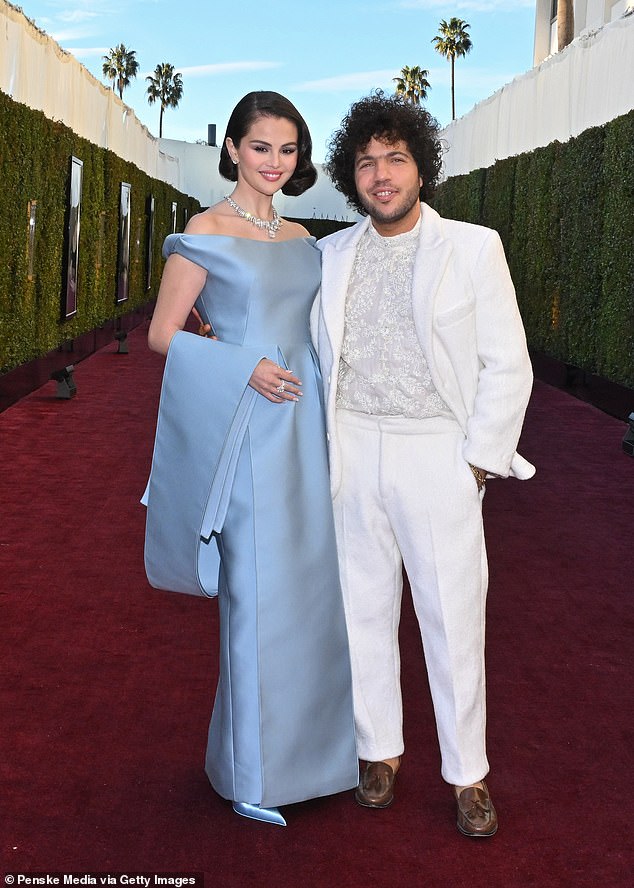 Gomez announced her engagement to music producer Benny Blanco late last year, one year after she confirmed their relationship; pictured on January 5