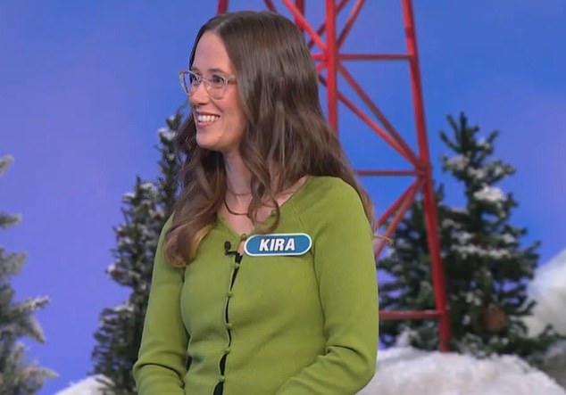 A contestant named Kira Tebbe from Washington D.C. was just a few hundred dollars behind Sabrina heading into the final puzzle of the show