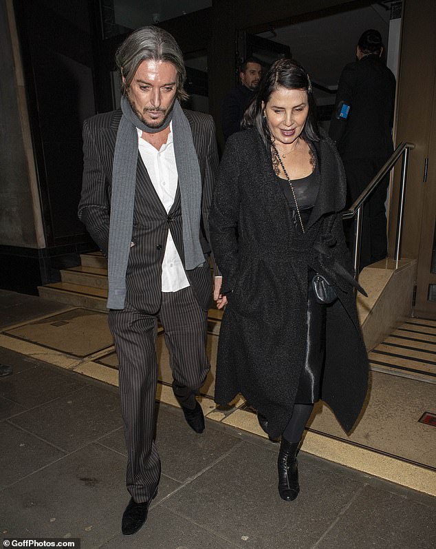 Also at the party were Sadie Frost and Darren Strowger, who sparked rumours of a reunion on Thursday night as they were spotted looking cosy