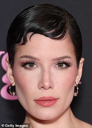 Halsey, 30, is pictured at the premiere for Babygirl